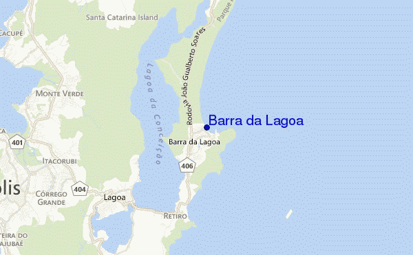 carte de localisation de Barra da Lagoa