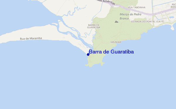 carte de localisation de Barra de Guaratiba