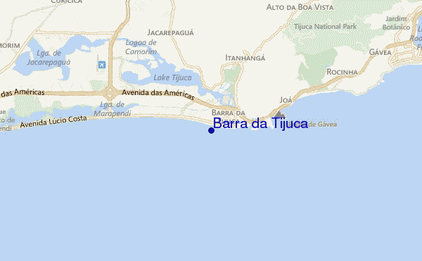 carte de localisation de Barra da Tijuca
