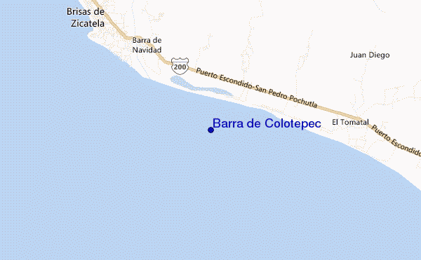 carte de localisation de Barra de Colotepec