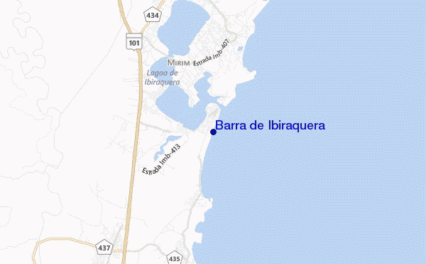 carte de localisation de Barra de Ibiraquera