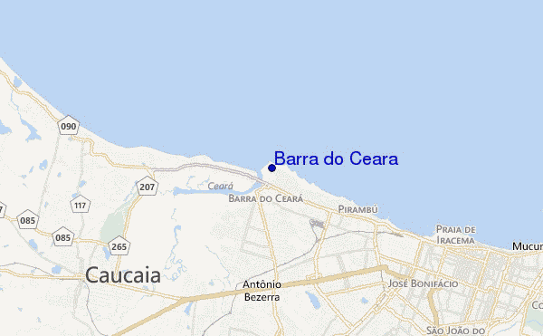 carte de localisation de Barra do Ceara