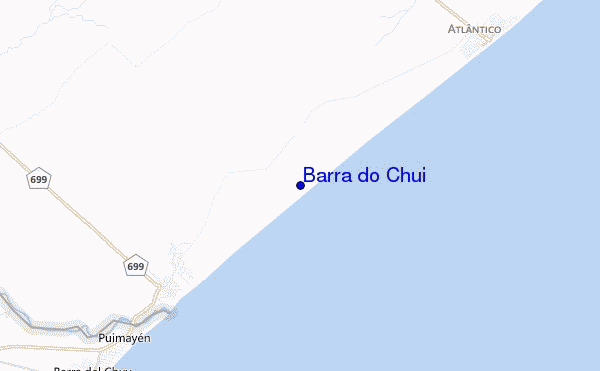 carte de localisation de Barra do Chui
