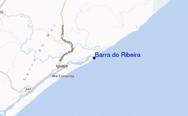 Barra do Ribeira Location Map