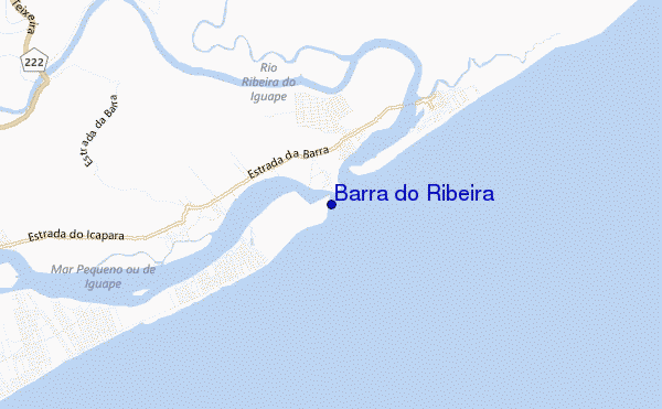 carte de localisation de Barra do Ribeira