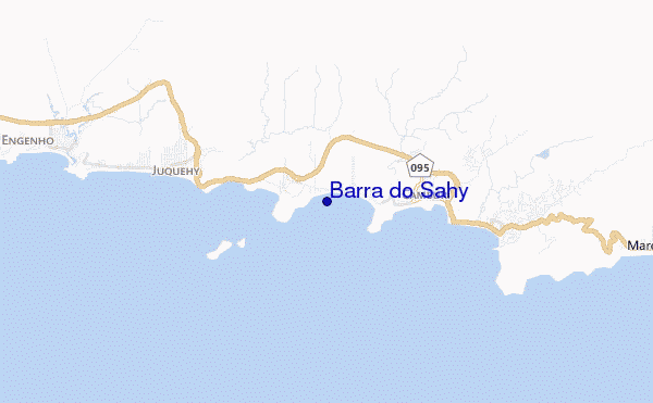 carte de localisation de Barra do Sahy