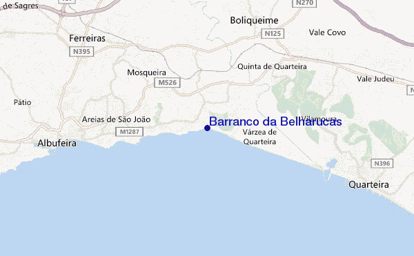 carte de localisation de Barranco da Belharucas