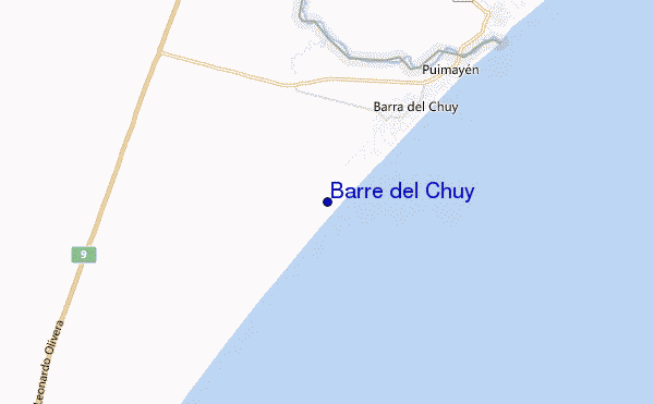 carte de localisation de Barre del Chuy