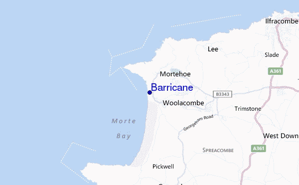 carte de localisation de Barricane