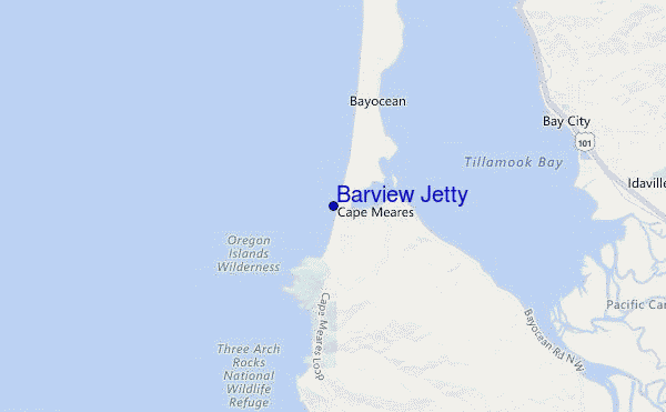 carte de localisation de Barview Jetty