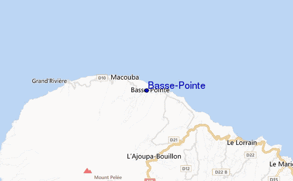 carte de localisation de Basse-Pointe