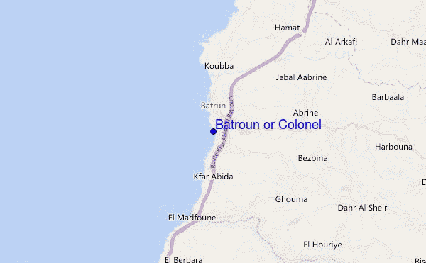 carte de localisation de Batroun or Colonel