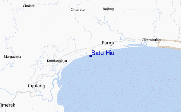carte de localisation de Batu Hiu