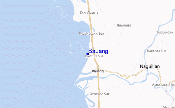 carte de localisation de Bauang