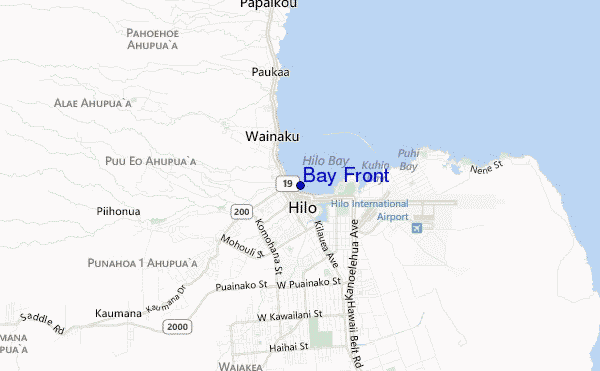 carte de localisation de Bay Front