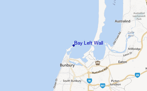 carte de localisation de Bay Left Wall