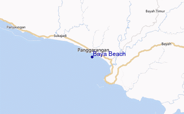 carte de localisation de Baya Beach