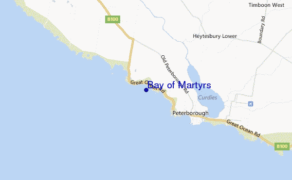 carte de localisation de Bay of Martyrs