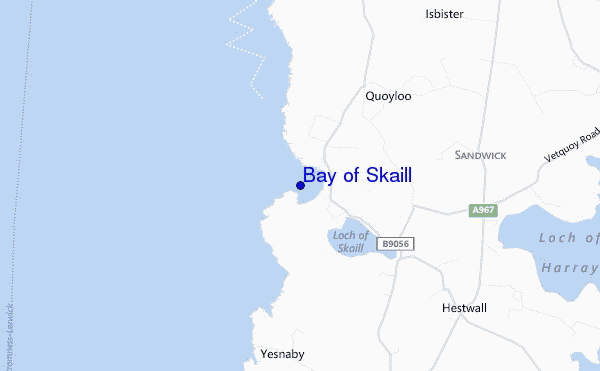 carte de localisation de Bay of Skaill