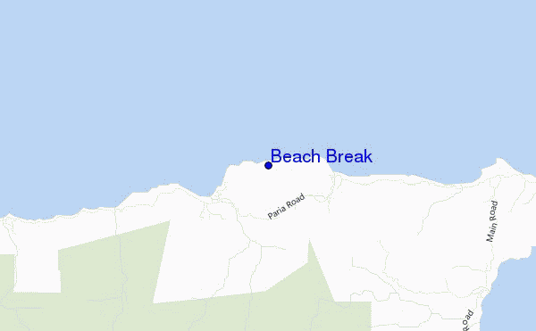 carte de localisation de Beach Break