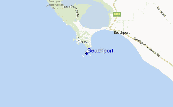 carte de localisation de Beachport