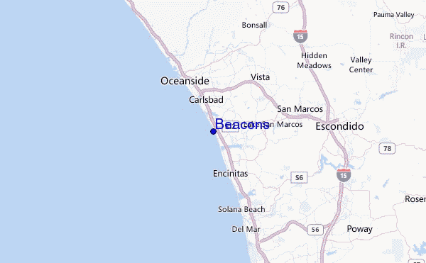 Beacons Location Map