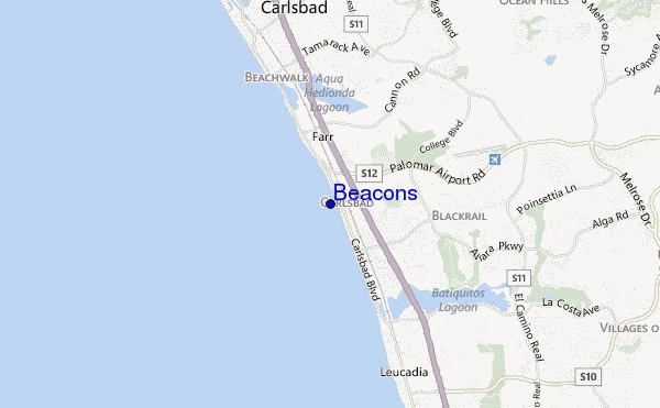 carte de localisation de Beacons
