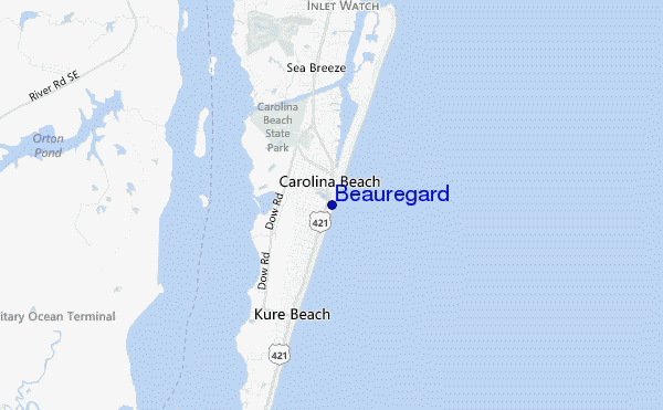 carte de localisation de Beauregard