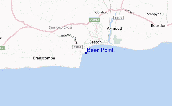 carte de localisation de Beer Point