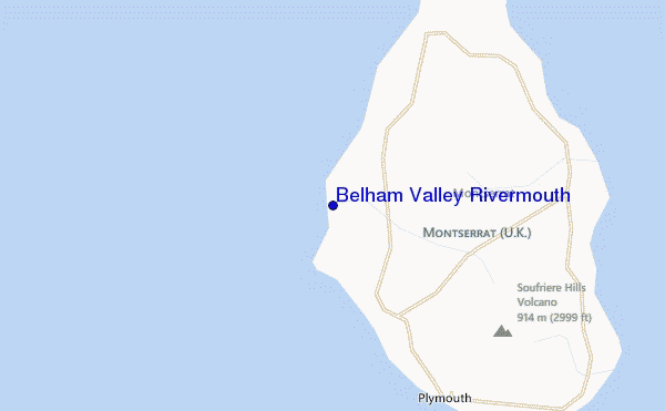 carte de localisation de Belham Valley Rivermouth