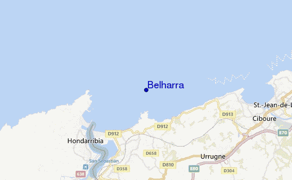 carte de localisation de Belharra