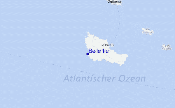 Belle Ile Location Map