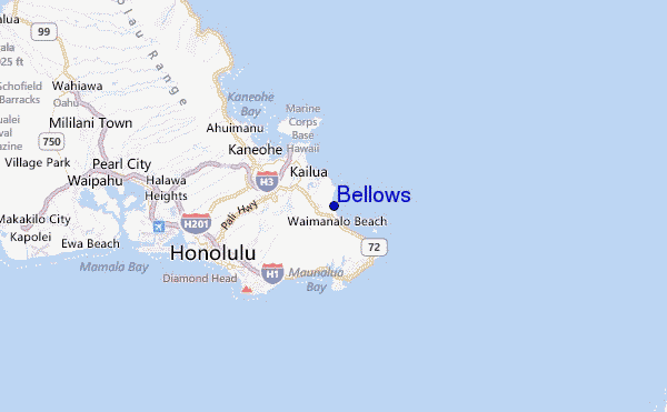 Bellows Location Map