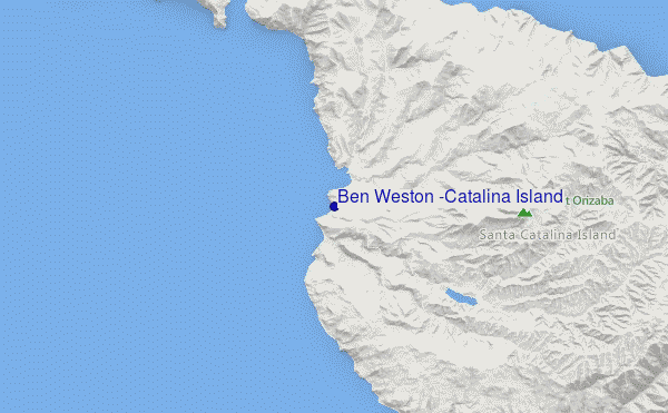 carte de localisation de Ben Weston (Catalina Island)