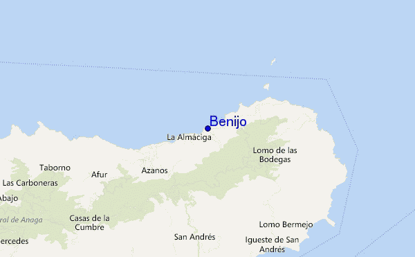 carte de localisation de Benijo