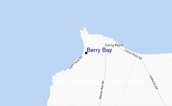 carte de localisation de Berry Bay