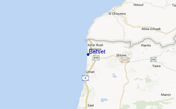 carte de localisation de Betset