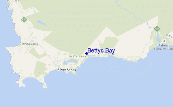 carte de localisation de Bettys Bay