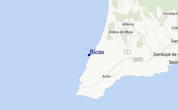 carte de localisation de Bicas