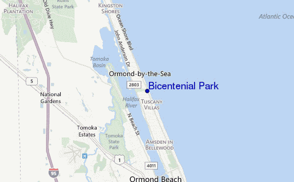 carte de localisation de Bicentenial Park