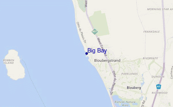 carte de localisation de Big Bay