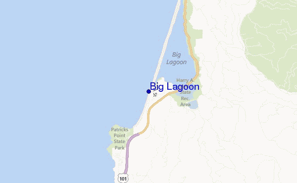 carte de localisation de Big Lagoon