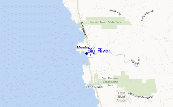 carte de localisation de Big River