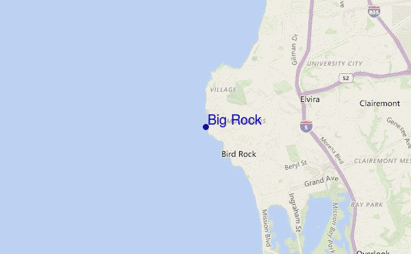 carte de localisation de Big Rock