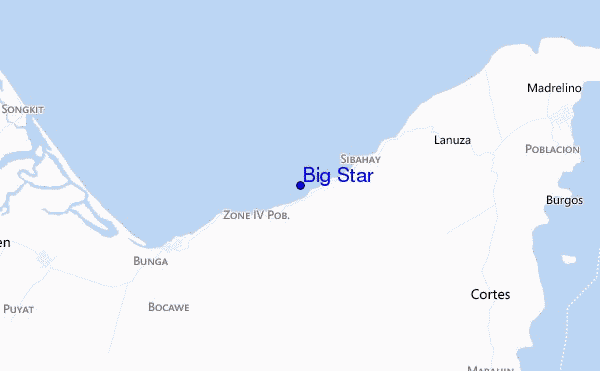 carte de localisation de Big Star