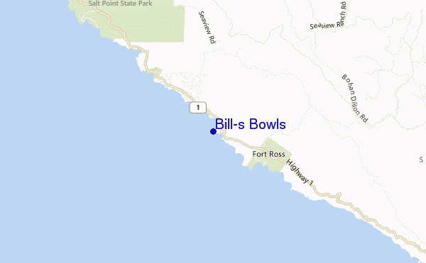 carte de localisation de Bill's Bowls