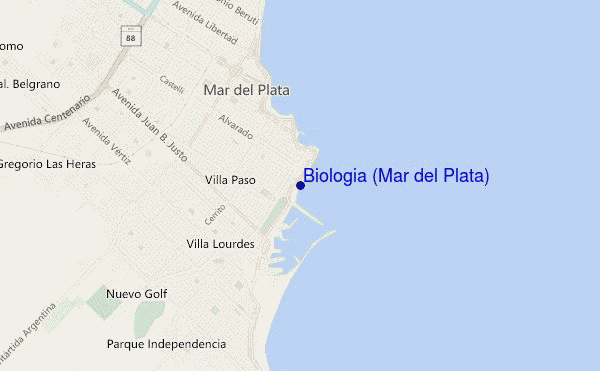 carte de localisation de Biologia (Mar del Plata)