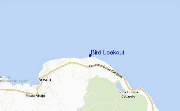carte de localisation de Bird Lookout