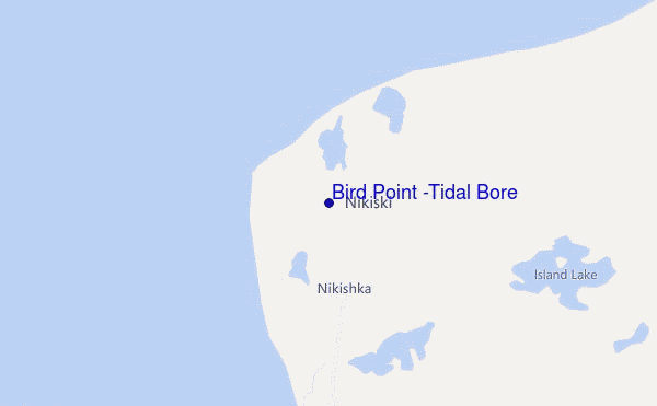 carte de localisation de Bird Point (Tidal Bore)