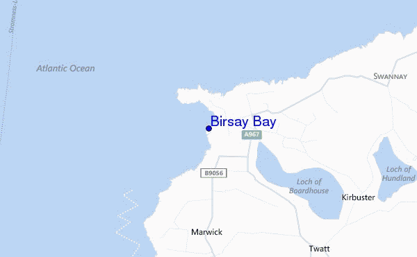 carte de localisation de Birsay Bay